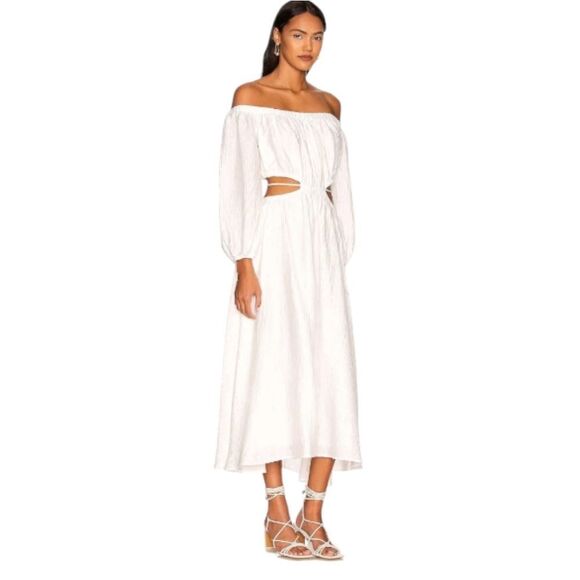 ASTR the Label Cassian Off The‎ Shoulder Cutout Dress Size Medium - Picture 1 of 7